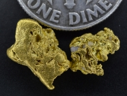 1.78 Grams (2) Alaska Gold Nuggets